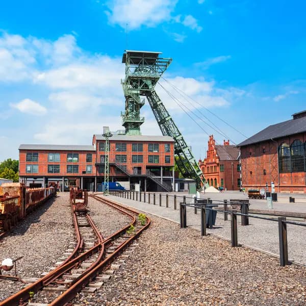 Förderturm einer ehemaligen Zeche im Ruhrgebiet